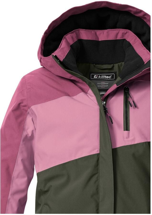 Killtec Functioneel jack KOW 218 GRLS JCKT Winddichte waterdichte kinderjas met verstelbare capuchon - Foto 3