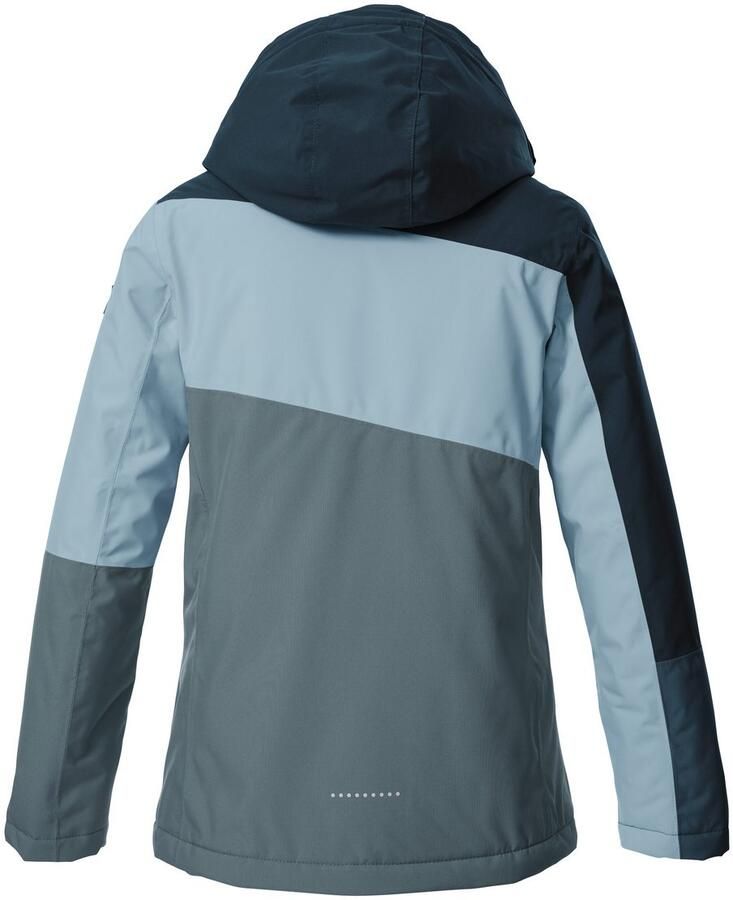 Killtec Functioneel jack KOW 218 GRLS JCKT Winddichte waterdichte kinderjas met verstelbare capuchon