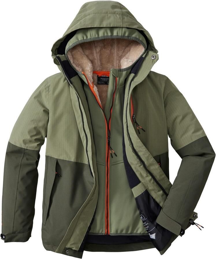 Killtec Functioneel jack KOW 222 BYS JCKT Wind- en waterdichte kinderjas met fleece reflecterende print