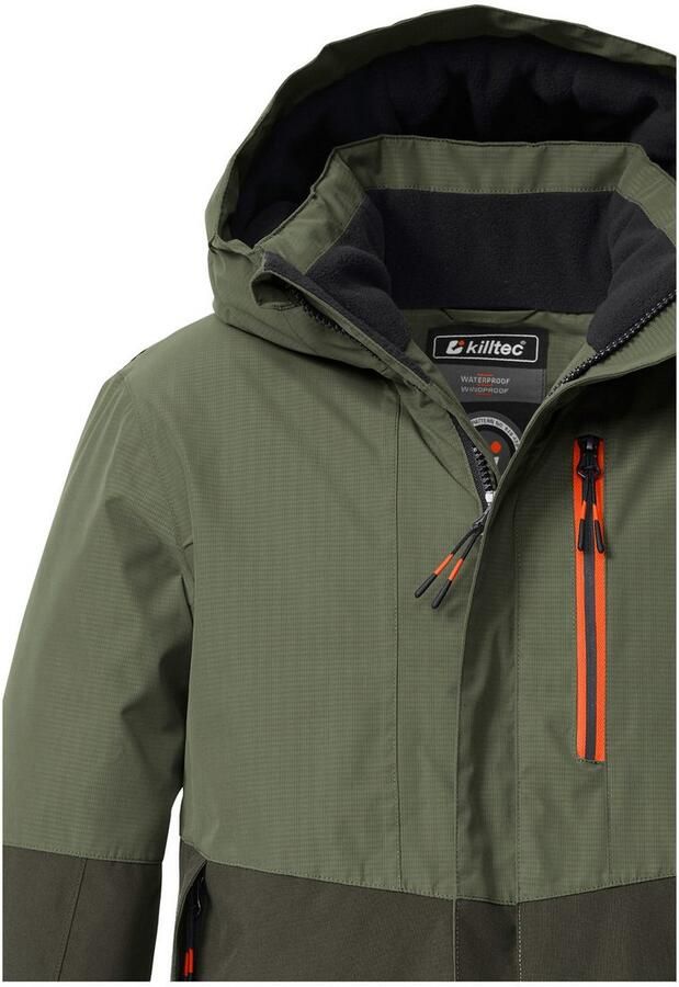 Killtec Functioneel jack KOW 222 BYS JCKT Wind- en waterdichte kinderjas met fleece reflecterende print - Foto 5