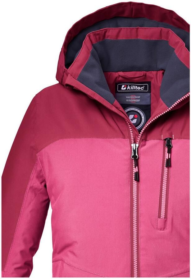 Killtec Functioneel jack KOW 353 GRLS JCKT Waterdichte meisjesjas met capuchon sneeuwvanger en fleece-inzet - Foto 4
