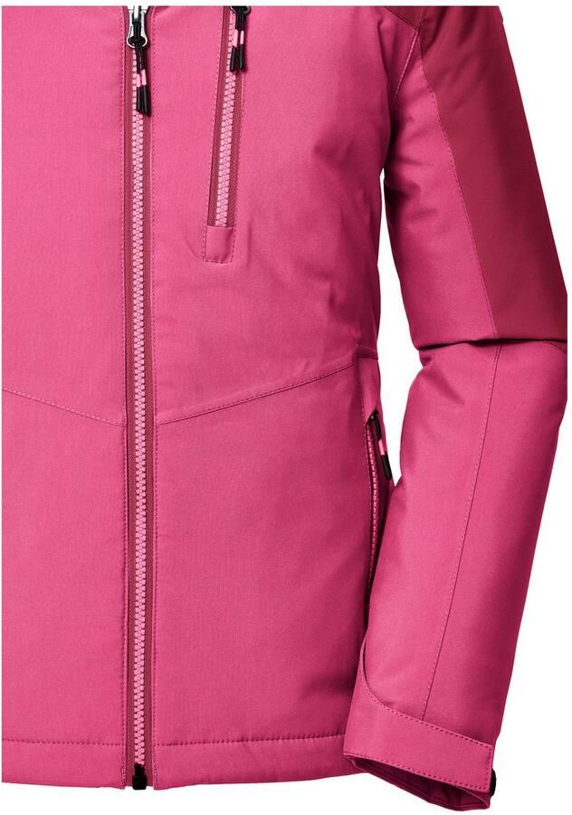 Killtec Functioneel jack KOW 353 GRLS JCKT Waterdichte meisjesjas met capuchon sneeuwvanger en fleece-inzet - Foto 3