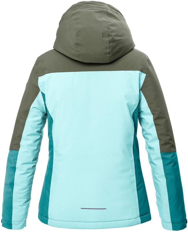 Killtec Functioneel jack KOW 354 GRLS JCKT Waterdichte jas met capuchon en sneeuwvanger PFAS-vrij geïmpregneerd