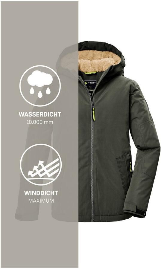 Killtec Functioneel jack KOW 377 BYS JCKT Waterdicht functioneel jack met capuchon warme voering en kinbescherming - Foto 10