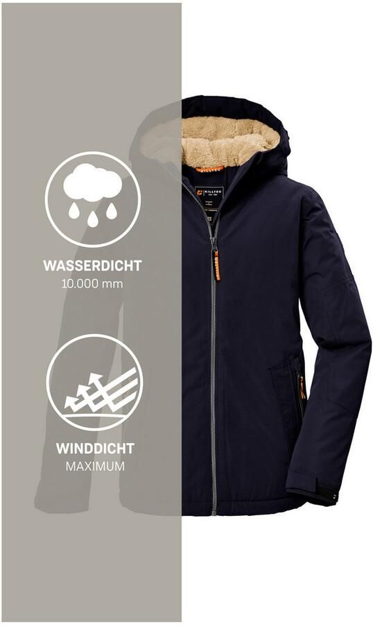 Killtec Functioneel jack KOW 377 BYS JCKT Waterdicht functioneel jack met capuchon warme voering en kinbescherming - Foto 9