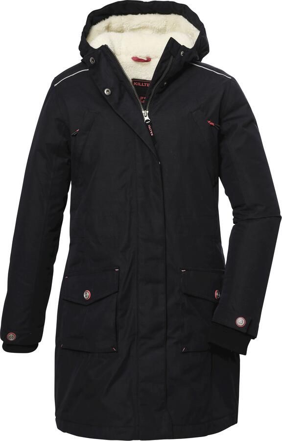 Killtec Functionele jas KOW 142 GRLS CT Water- en winddichte jas met teddyvacht en afneembare capuchon - Foto 5