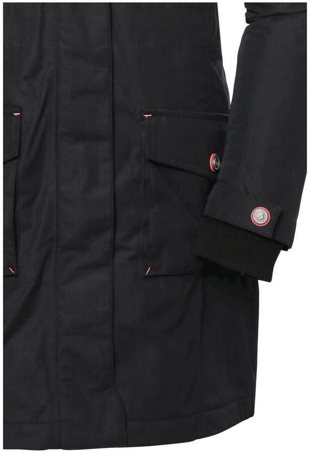 Killtec Functionele jas KOW 142 GRLS CT Water- en winddichte jas met teddyvacht en afneembare capuchon