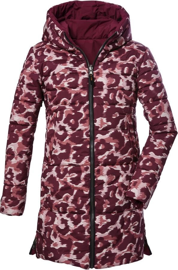 Killtec Functionele parka KOW 143 GRLS PRK Omkeerbare meisjes gewatteerde jas waterafstotend ademend