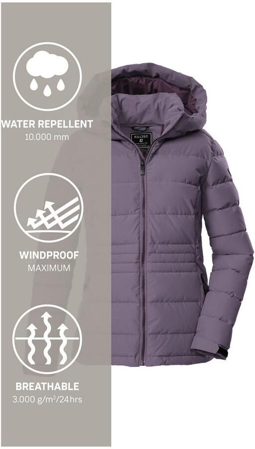 Killtec Gewatteerde jas KOW 10 WMN QLTD JCKT Winddichte waterafstotende dames gewatteerde jas met verstelbare capuchon - Foto 5