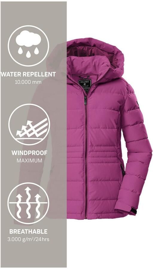 Killtec Gewatteerde jas KOW 10 WMN QLTD JCKT Winddichte waterafstotende dames gewatteerde jas met verstelbare capuchon - Foto 5