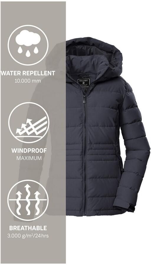 Killtec Gewatteerde jas KOW 10 WMN QLTD JCKT Winddichte waterafstotende dames gewatteerde jas met verstelbare capuchon - Foto 5