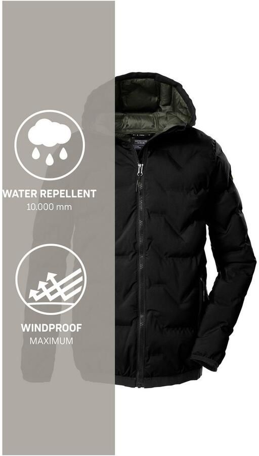 Killtec Gewatteerde jas KOW 229 BYS QLTD JCKT Winddichte waterafstotende kinderjas met 10.000 mm waterkolom - Foto 5