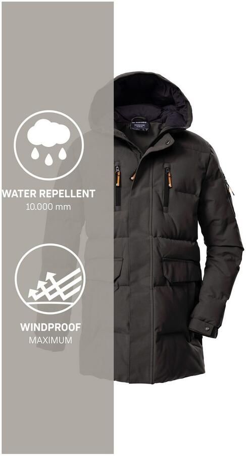 Killtec Gewatteerde jas KOW 238 BYS QLTD PRK Winddichte waterafstotende kinderparka met verstelbare mouwen - Foto 6