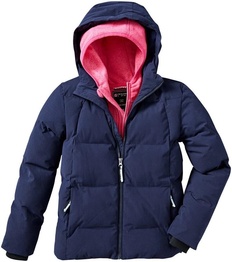 Killtec Gewatteerde jas KOW 357 GRLS QLTD JCKT Waterafstotende meisjesjas met capuchon ademend warm