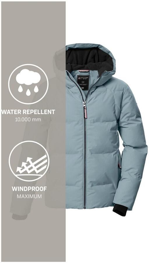 Killtec Gewatteerde jas KOW 357 GRLS QLTD JCKT Waterafstotende meisjesjas met capuchon ademend warm - Foto 5