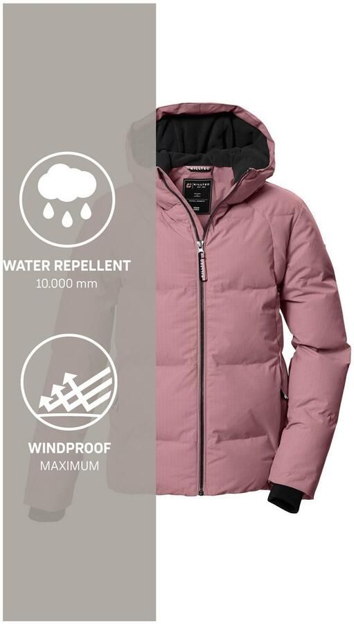 Killtec Gewatteerde jas KOW 357 GRLS QLTD JCKT Waterafstotende meisjesjas met capuchon ademend warm - Foto 5