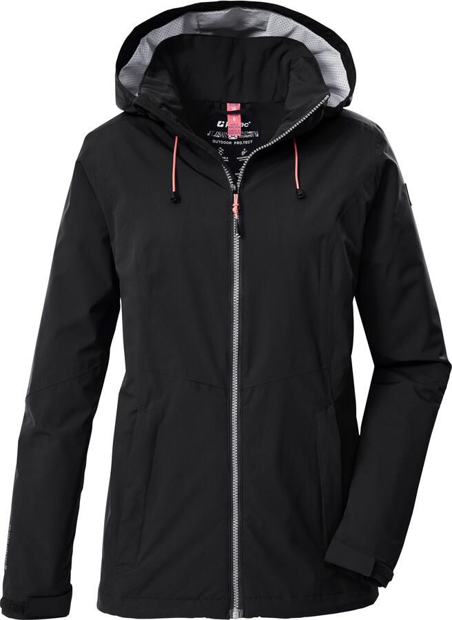 Killtec Outdoorjack Dames regenjas OOKS 1 Lichte water- en winddichte jas ademend afneembare capuchon - Foto 6