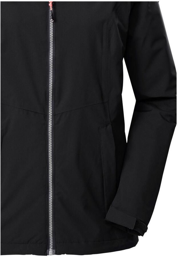 Killtec Outdoorjack Dames regenjas OOKS 1 Lichte water- en winddichte jas ademend afneembare capuchon - Foto 3