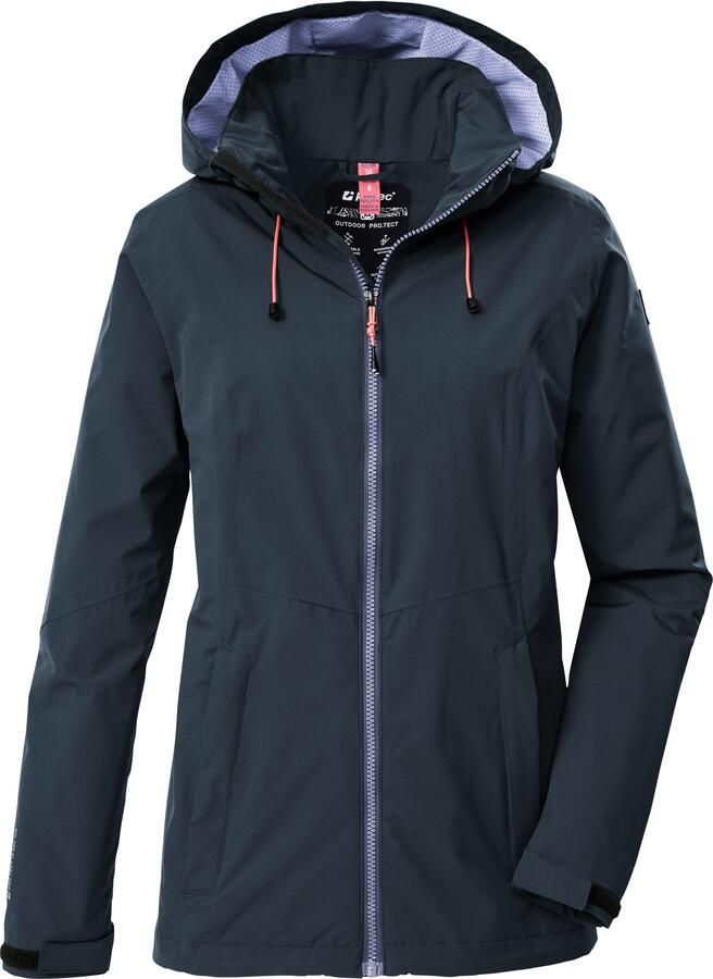 Killtec Outdoorjack Dames regenjas OOKS 1 Lichte water- en winddichte jas ademend afneembare capuchon - Foto 6