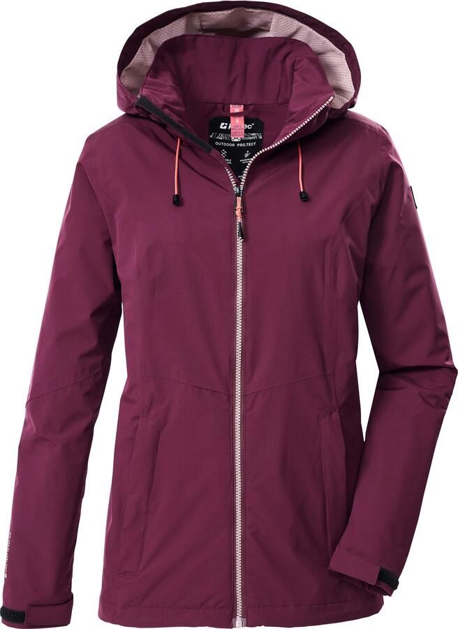 Killtec Outdoorjack Dames regenjas OOKS 1 Lichte water- en winddichte jas ademend afneembare capuchon - Foto 6