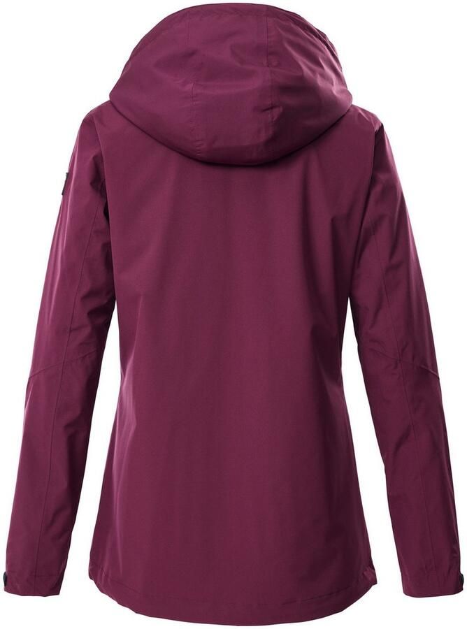 Killtec Outdoorjack Dames regenjas OOKS 1 Lichte water- en winddichte jas ademend afneembare capuchon - Foto 2