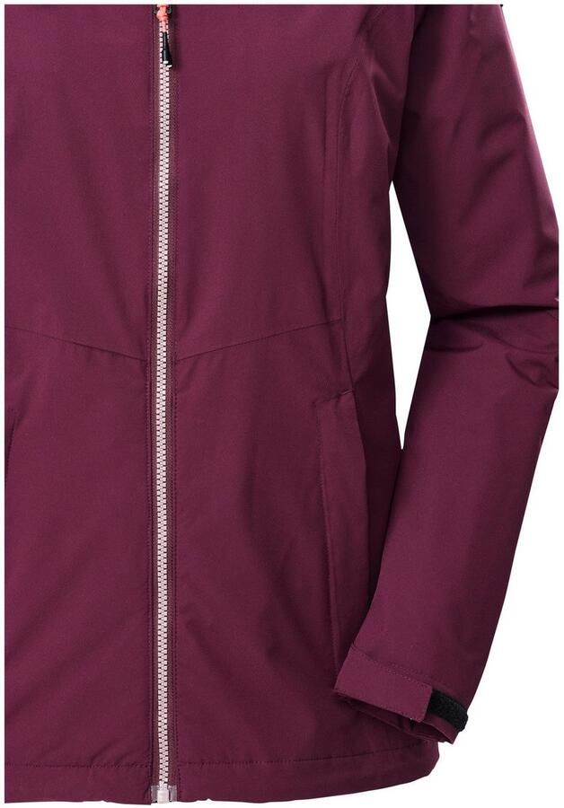 Killtec Outdoorjack Dames regenjas OOKS 1 Lichte water- en winddichte jas ademend afneembare capuchon - Foto 3