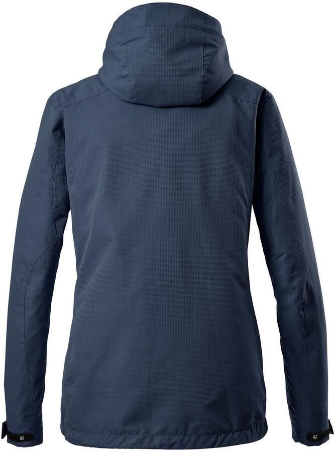 Killtec Outdoorjack Inkele Damesjas met afneembare capuchon wind- en waterdicht ademend - Foto 2