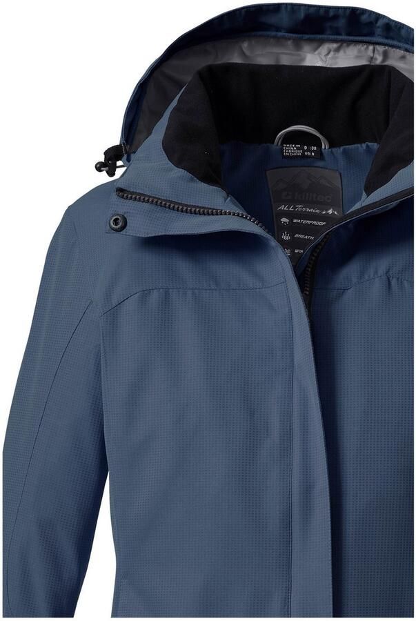 Killtec Outdoorjack Inkele Damesjas met afneembare capuchon wind- en waterdicht ademend - Foto 3