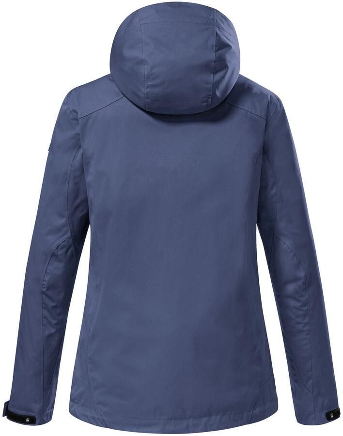 Killtec Outdoorjack KOS 133 KG WMN JCKT waterdichte functionele jas in korte maat: verkorte mouwen en romp