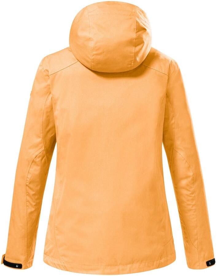 Killtec Outdoorjack KOS 133 KG WMN JCKT waterdichte functionele jas in korte maat: verkorte mouwen en romp