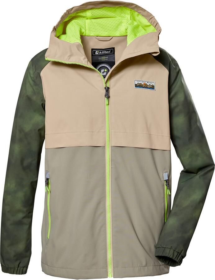 Killtec Outdoorjack KOS 280 BYS JCKT Waterdichte jongensjas verstelbare capuchon colourblock design - Foto 5