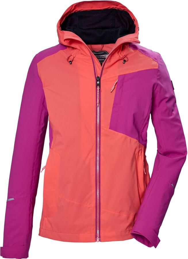 Killtec Outdoorjack KOS 83 WMN JCKT Damesjas: Colourblock waterdicht ademend - Foto 8