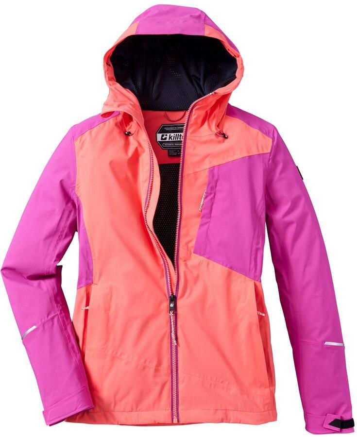 Killtec Outdoorjack KOS 83 WMN JCKT Damesjas: Colourblock waterdicht ademend