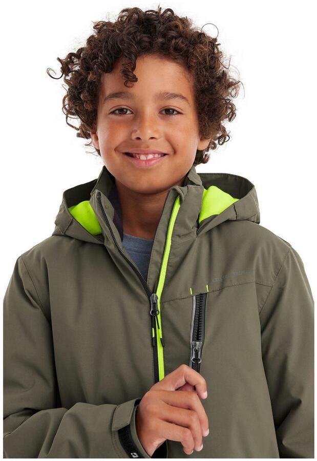 Killtec Outdoorjack KOW 159 BYS JCKT Water- en winddichte kinderwinterjas met fleecevoering