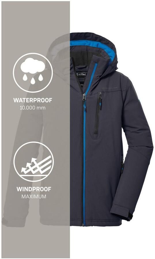 Killtec Outdoorjack KOW 159 BYS JCKT Water- en winddichte kinderwinterjas met fleecevoering - Foto 6
