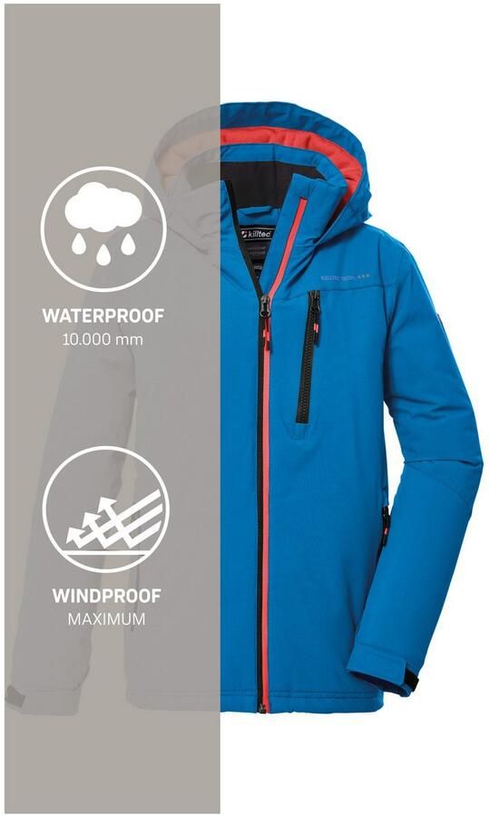 Killtec Outdoorjack KOW 159 BYS JCKT Water- en winddichte kinderwinterjas met fleecevoering - Foto 6