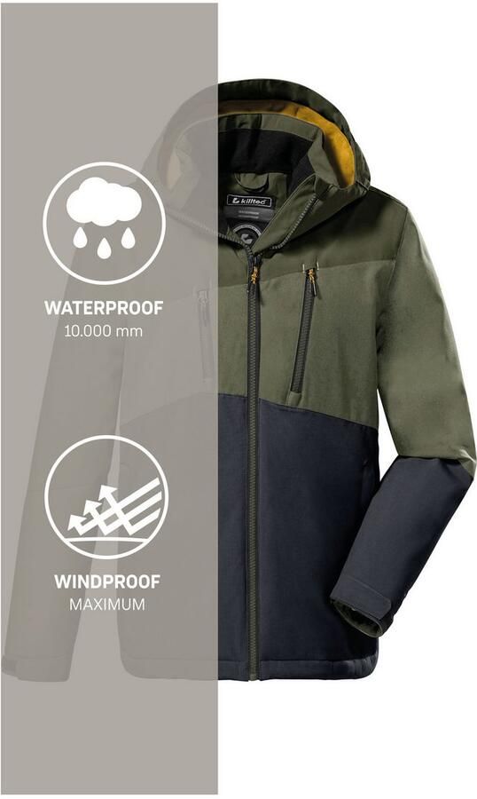 Killtec Outdoorjack KOW 204 BYS JCKT Waterdichte ade de winterjas met verstelbare capuchon - Foto 8