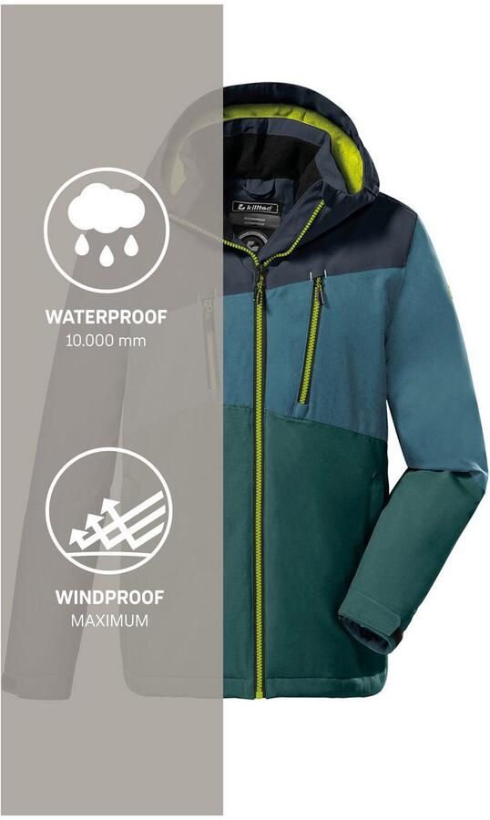 Killtec Outdoorjack KOW 204 BYS JCKT Waterdichte ade de winterjas met verstelbare capuchon - Foto 8