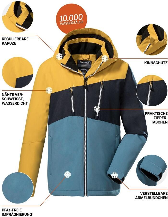 Killtec Outdoorjack KOW 204 BYS JCKT Waterdichte ade de winterjas met verstelbare capuchon - Foto 2