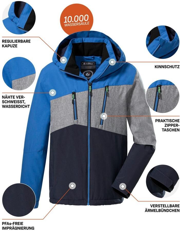 Killtec Outdoorjack KOW 204 BYS JCKT Waterdichte ade de winterjas met verstelbare capuchon - Foto 2