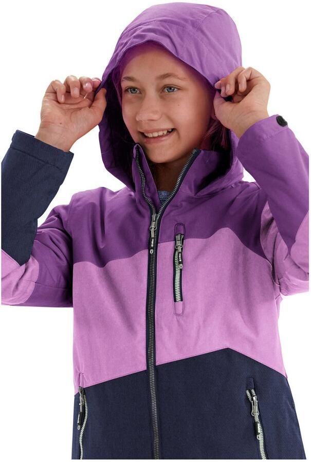 Killtec Outdoorjack Lynge GRLS JCKT B Waterdichte winterjas met capuchon fleece verstelbare mouwen - Foto 5