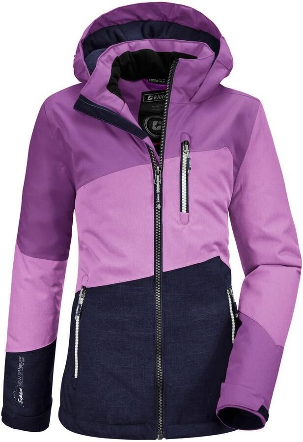 Killtec Outdoorjack Lynge GRLS JCKT B Waterdichte winterjas met capuchon fleece verstelbare mouwen - Foto 3