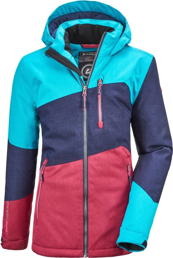 Killtec Outdoorjack Lynge GRLS JCKT B Waterdichte winterjas met capuchon fleece verstelbare mouwen - Foto 2
