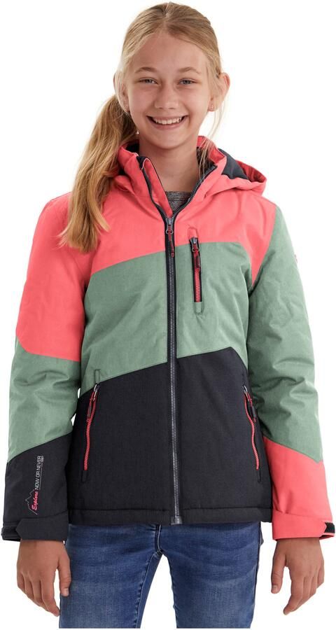 Killtec Outdoorjack Lynge GRLS JCKT B Waterdichte winterjas met capuchon fleece verstelbare mouwen - Foto 11