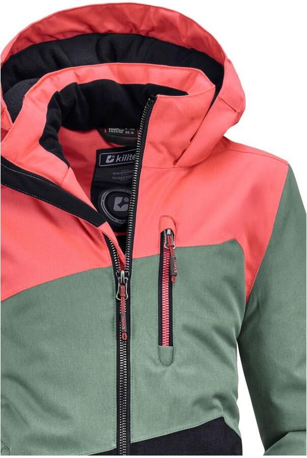 Killtec Outdoorjack Lynge GRLS JCKT B Waterdichte winterjas met capuchon fleece verstelbare mouwen - Foto 5