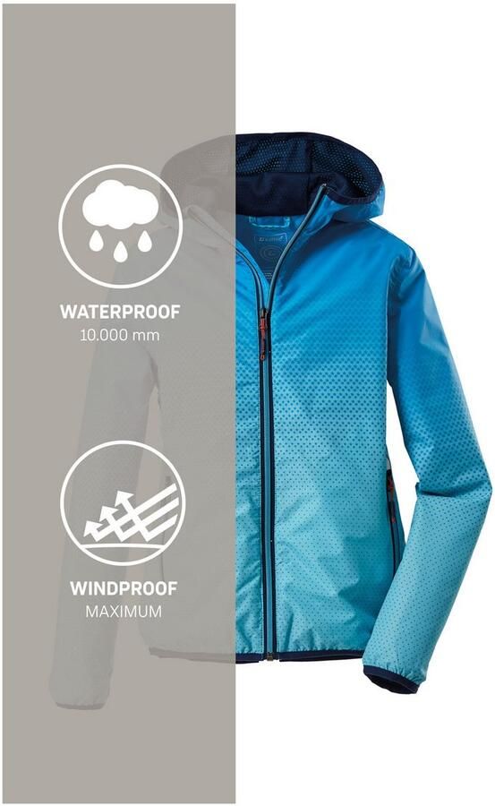 Killtec Outdoorjack Lyse GRLS JCKT A Lichtgewicht meisjes functionele jas van waterdicht opvouwbaar - Foto 8