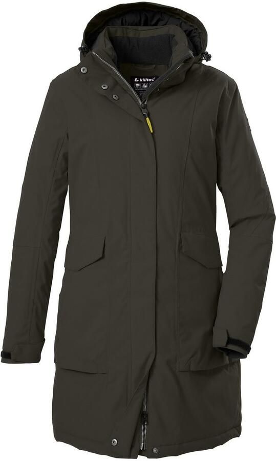 Killtec Parka Dames functionele parka Waterdichte ademende damesparka met afneembare capuchon - Foto 3