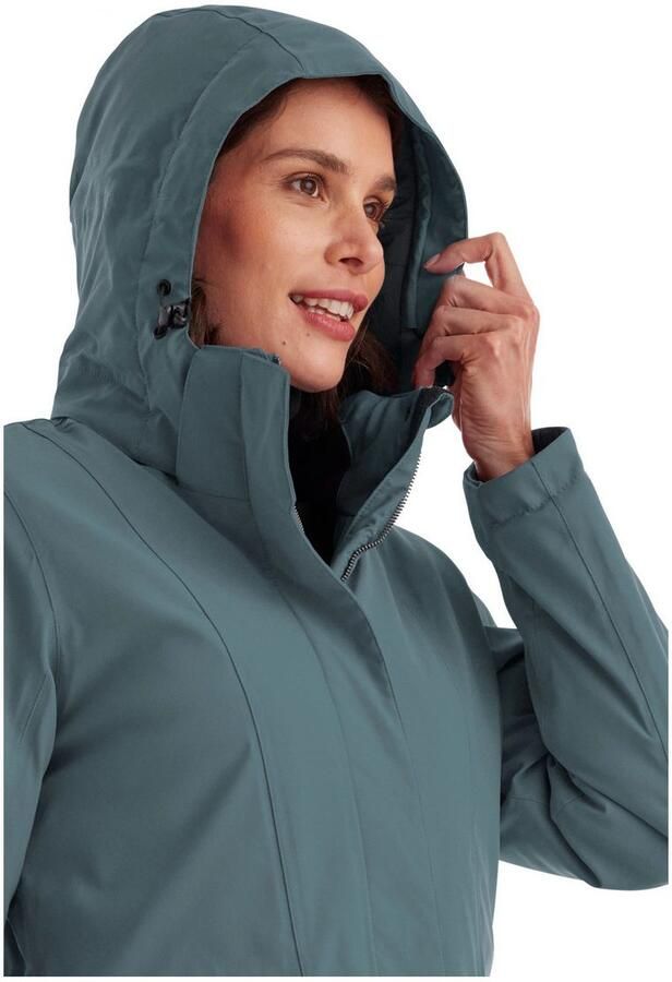 Killtec Parka Dames functionele parka Waterdichte ademende damesparka met afneembare capuchon