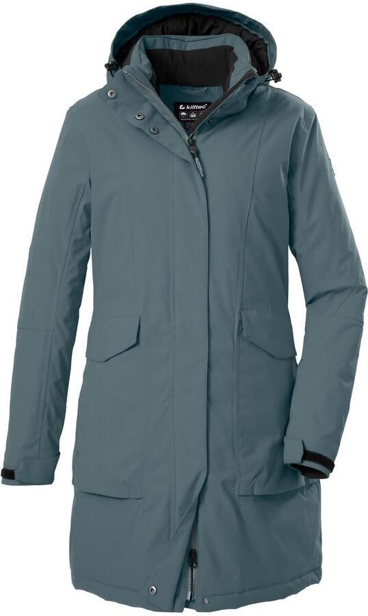 Killtec Parka Dames functionele parka Waterdichte ademende damesparka met afneembare capuchon - Foto 3