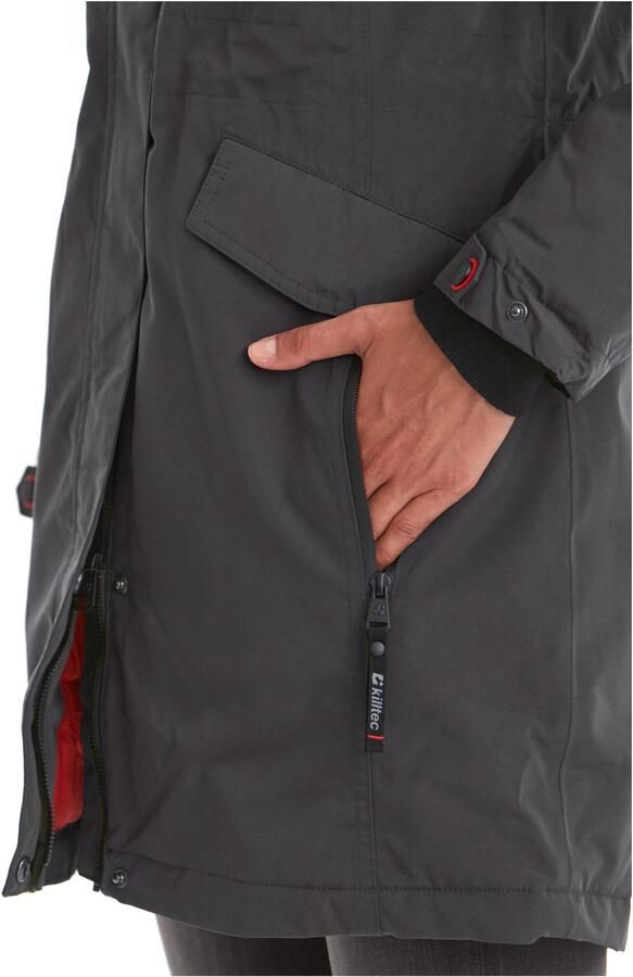 Killtec Parka Grindavik WMN kt B Waterdichte ademende parka met afritsbare capuchon